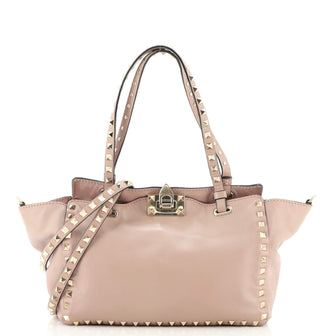 Valentino Rockstud Tote Soft Leather Small