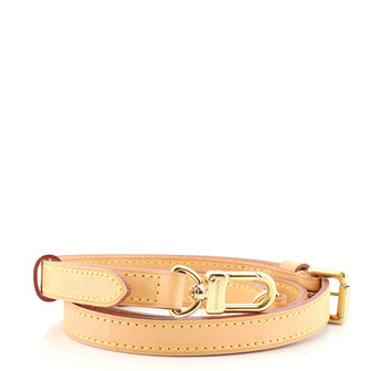 Louis Vuitton Adjustable Shoulder Strap Vachetta Leather 18mm