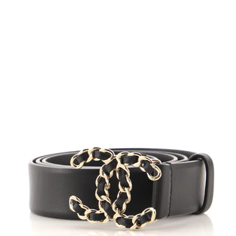Chanel Woven Chain CC Buckle Belt Leather Medium