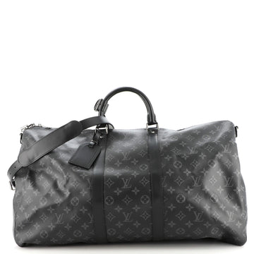 Louis Vuitton Keepall Bandouliere Bag Monogram Eclipse Canvas 55