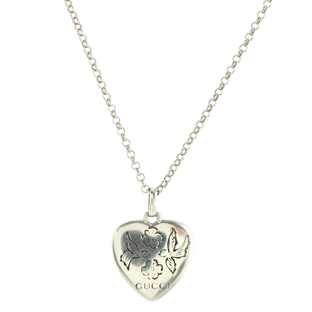 Gucci necklace Bamboo silver heart - YBB39339500100U