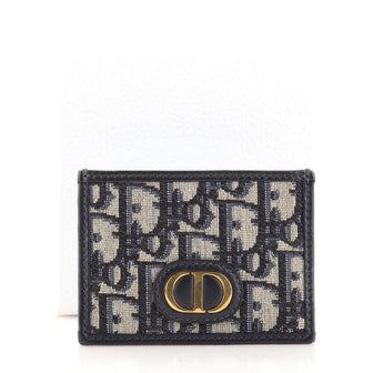 Christian Dior 30 Montaigne Card Holder Oblique Canvas and Leather