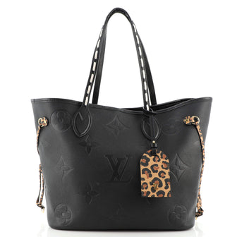 Louis Vuitton Neverfull NM Tote Wild at Heart Monogram Empreinte Giant MM