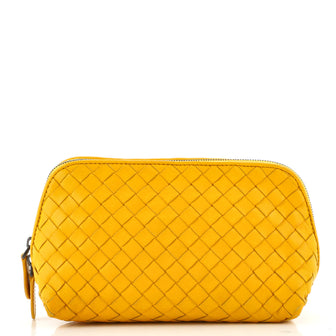 Bottega Veneta Zip Cosmetic Pouch Intrecciato Nappa Mini