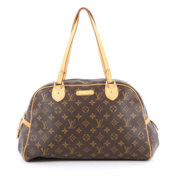 Louis Vuitton Montorgueil Handbag Monogram Canvas GM Brown