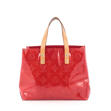 Louis Vuitton Reade Handbag Monogram Vernis PM Red