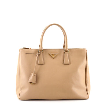 Prada Double Zip Lux Tote Saffiano Leather Large