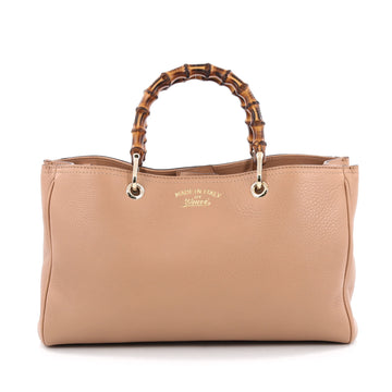 Gucci Bamboo Shopper Tote Leather Medium Neutral