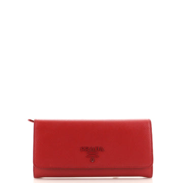 Prada Continental Wallet Saffiano Leather Long