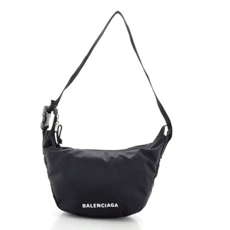 Balenciaga Wheel Sling Shoulder Bag Nylon Large