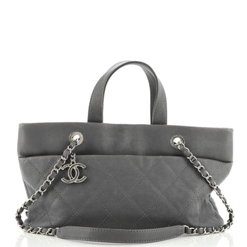 Chanel Timeless CC Charm Tote Quilted Caviar Large
