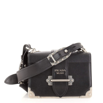 Prada Cahier Crossbody Bag City Calf and Saffiano Small