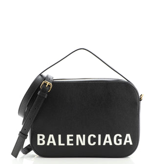 Balenciaga Logo Ville Camera Bag Leather Small