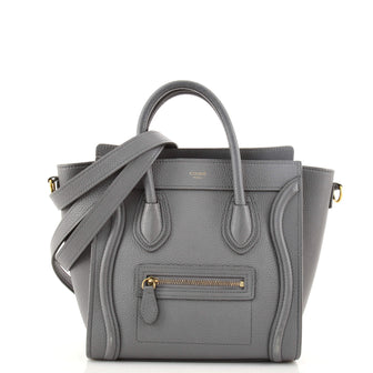 Celine Luggage Bag Grainy Leather Nano