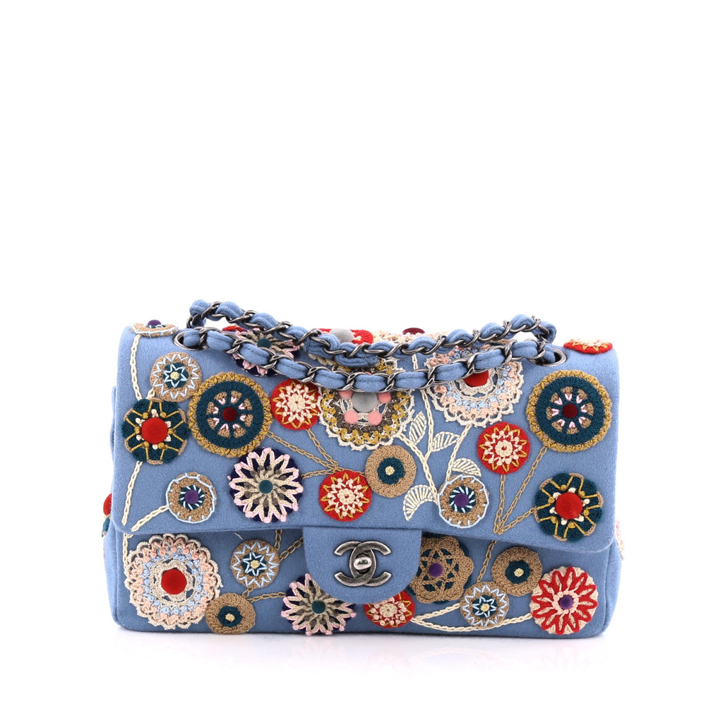 Buy Chanel Paris-Salzburg Flap Bag Embroidered Felt Medium 1461703