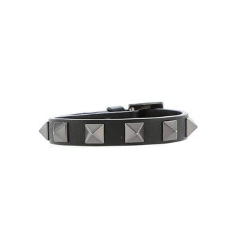 Valentino Rockstud Bracelet Leather Thin