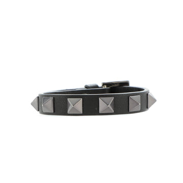Valentino Rockstud Bracelet Leather Thin