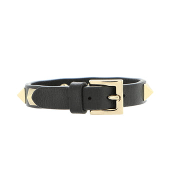Valentino Rockstud Bracelet Leather Thin