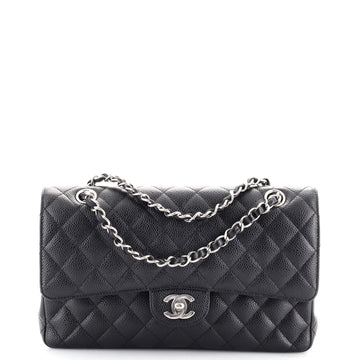 Chanel Classic Double Flap Bag Quilted Caviar Medium