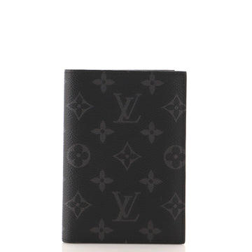 Louis Vuitton Passport Cover Monogram Eclipse Canvas