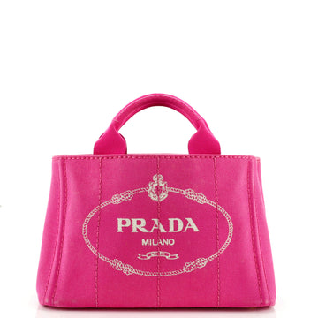 Prada Canapa Convertible Tote Canvas Mini