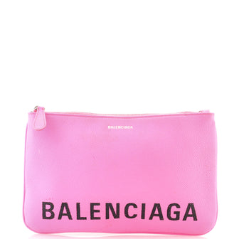 Balenciaga Ville Pouch Leather Medium