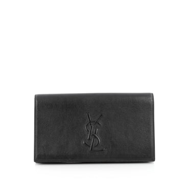 Saint Laurent Belle de Jour Clutch Leather Large Black