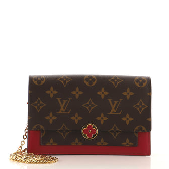 Louis Vuitton Flore Chain Wallet Monogram Canvas