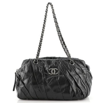 Chanel Twisted Bowling Bag Glazed Calfskin