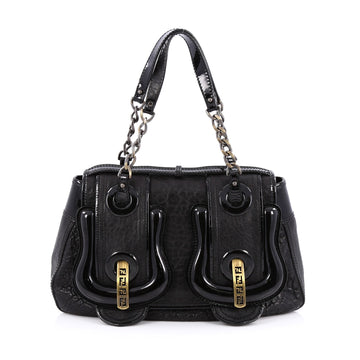 Fendi B. Bag Leather Medium Black