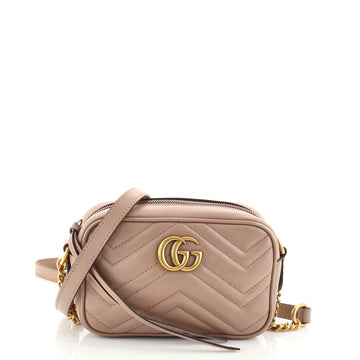 Gucci GG Marmont Shoulder Bag Matelasse Leather Mini