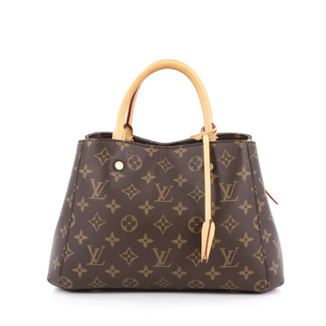 Louis Vuitton Montaigne Handbag Monogram Canvas BB Brown