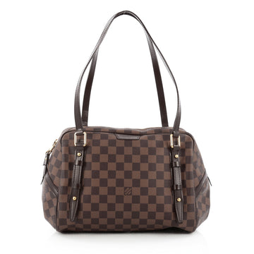 Louis Vuitton Rivington Satchel Damier GM Brown 