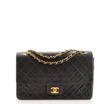 Chanel Vintage CC Chain Flap Bag Quilted Lambskin Large