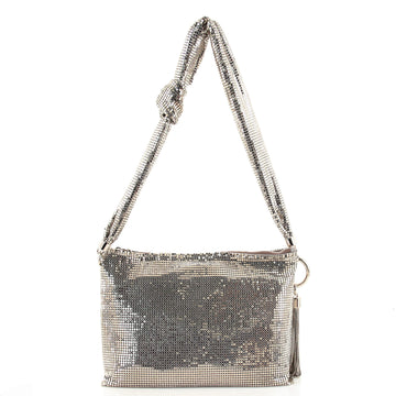 Jimmy Choo Knotted Strap Callie Shoulder Bag Chainmail Mesh