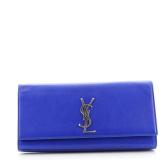 Saint Laurent Classic Monogram Clutch Leather Long