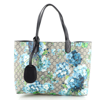 Gucci Reversible Tote (Outlet) Blooms GG Print Leather Medium