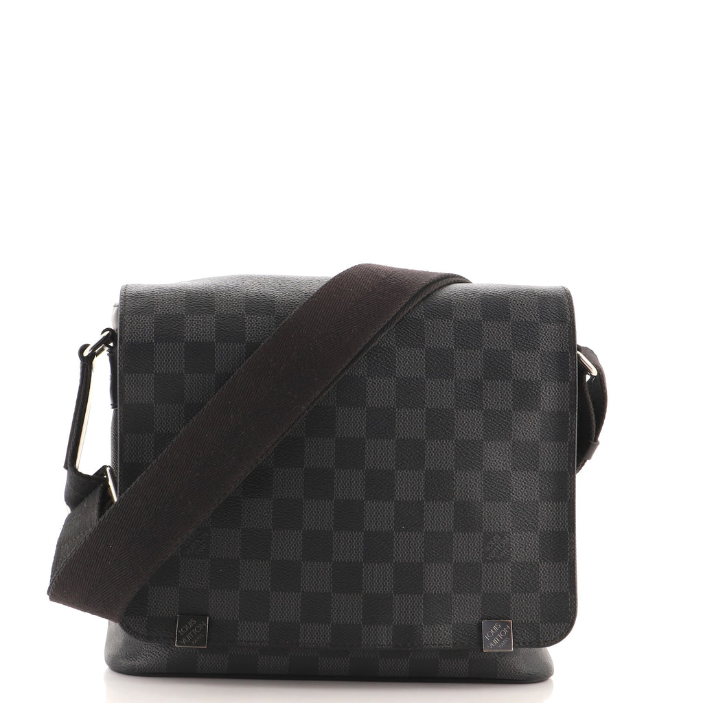 Louis Vuitton District NM Messenger Bag Damier Graphite PM Black 1466502