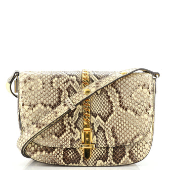 Gucci Sylvie 1969 Shoulder Bag Python Small