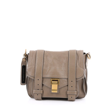 Proenza Schouler PS1 Pouch Leather Gray