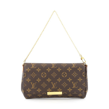 Louis Vuitton Favorite Handbag Monogram Canvas MM Brown