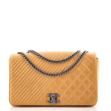 Chanel Coco Boy Flap Bag Quilted Aged Calfskin Medium
