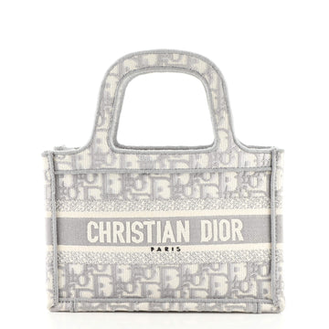 Christian Dior Book Tote Oblique Canvas Mini