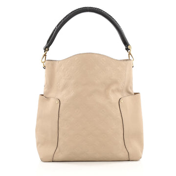 Louis Vuitton Bagatelle Hobo Monogram Empreinte Leather Neutral