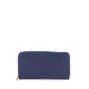 Louis Vuitton Zippy Wallet Epi Leather Blue