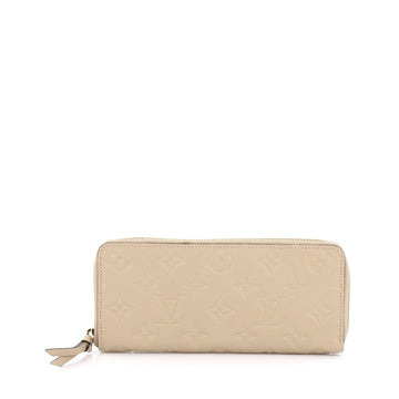 Louis Vuitton Clemence Wallet Monogram Empreinte Leather Neutral