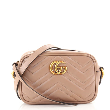 Gucci GG Marmont Shoulder Bag Matelasse Leather Mini