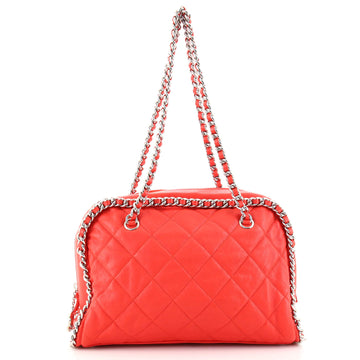 Chanel Chain Around Bowling Bag Quilted Calfskin Medium
