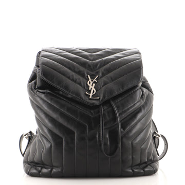 Saint Laurent LouLou Backpack Matelasse Chevron Leather Medium