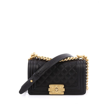 Chanel Boy Flap Bag Quilted Lambskin Small 